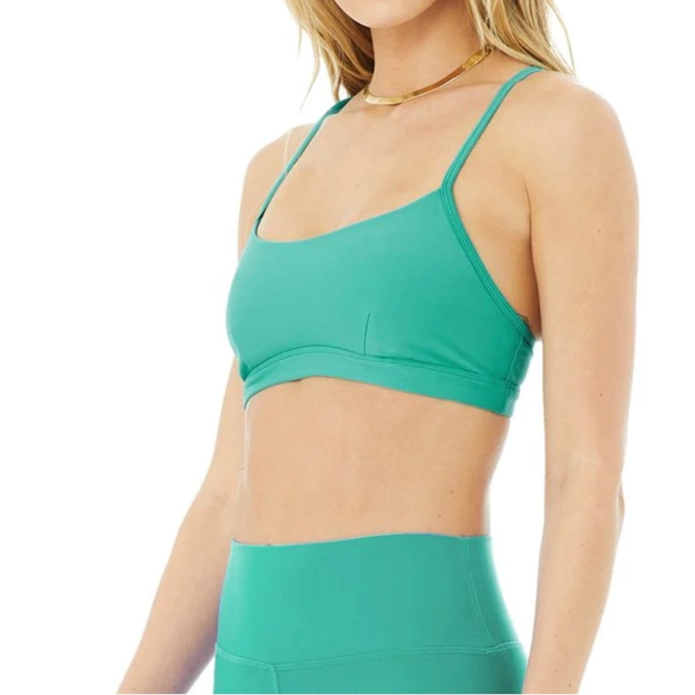 Alo Yoga Airlift Intrigue Bra - Ocean Teal sz M